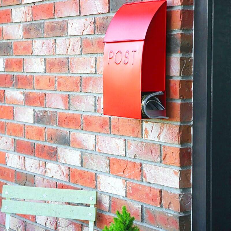 NACH Milano Pointed Post Wall Mounted Mailbox