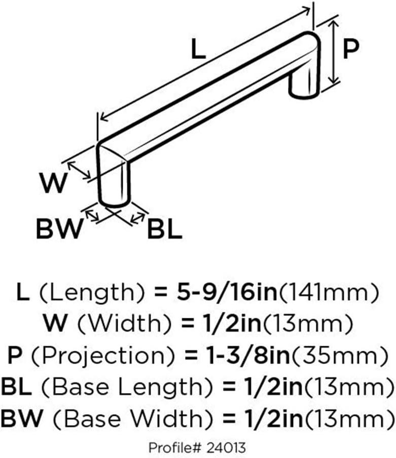 Satin Nickel Matte 5-1/16 Inch Modern Bar Pull