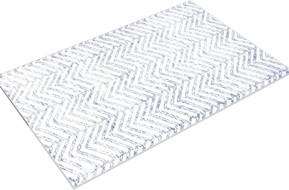 nuLOOM Rosanne Machine Washable Geometric Area Rug, 2' 6" x 8', Blue