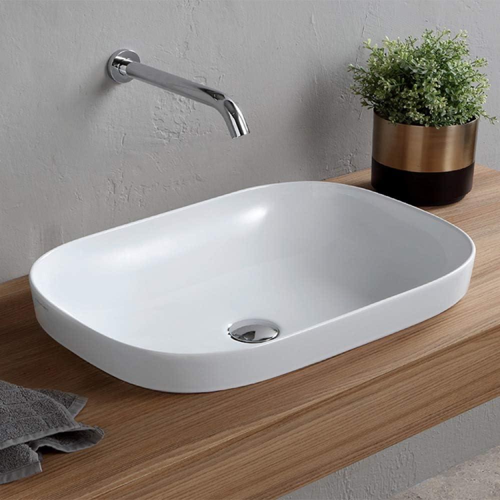 Scarabeo By Nameeks 15.4'' Glossy White Ceramic Oval Bathroom Sink