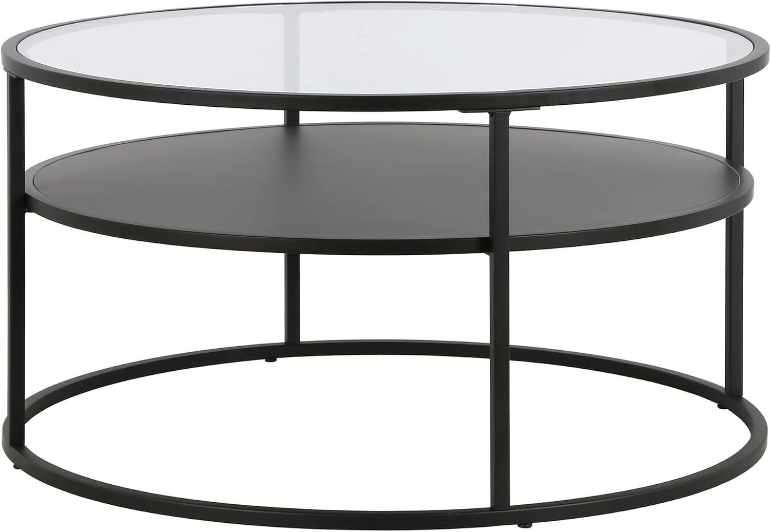 Henn&Hart 32" Black Coffee Table