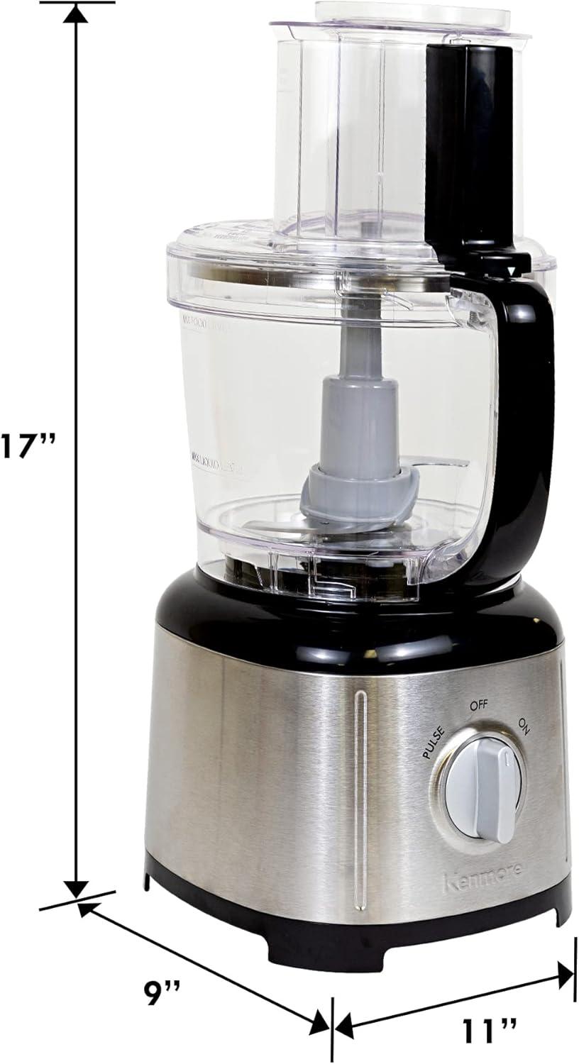 Kenmore Kenmore Food Processor and 11 Cup Vegetable Chopper for Chop, Slice, Shred, Mince, Grate & Puree