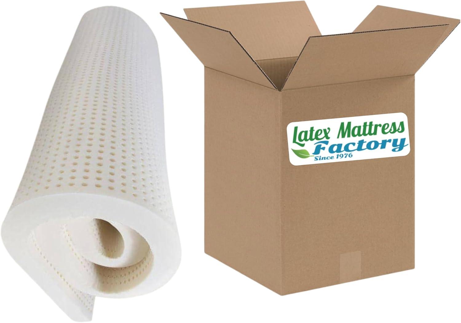 Full Size Natural Latex Mattress Topper - Soft, Medium, Firm Options