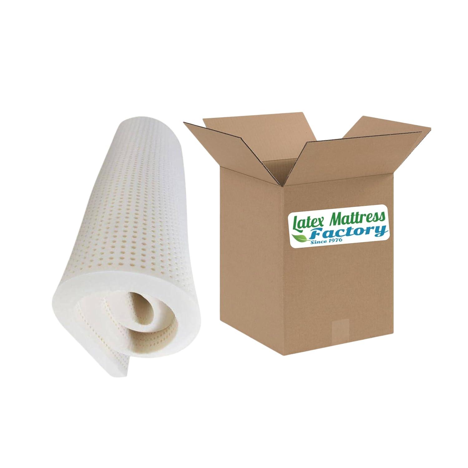 Full Size Natural Latex Mattress Topper - Soft, Medium, Firm Options