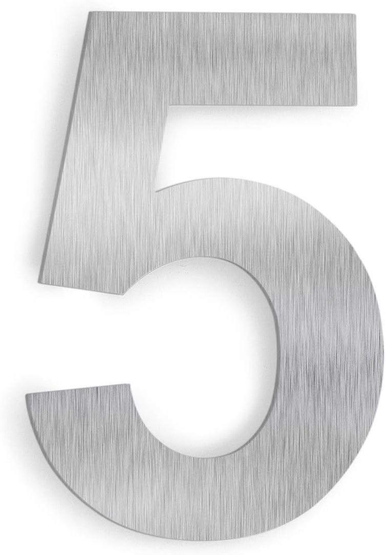 Barton Barton 6-Inch Floating Mount Steel House Number for Address Sign (Black)
