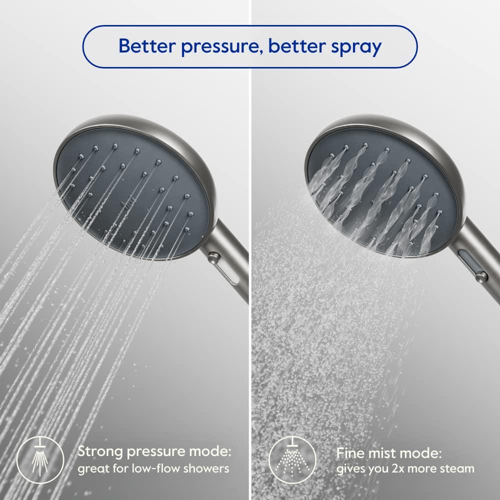 Citron Stainless Steel Bluetooth Handheld Showerhead with LED Alerts