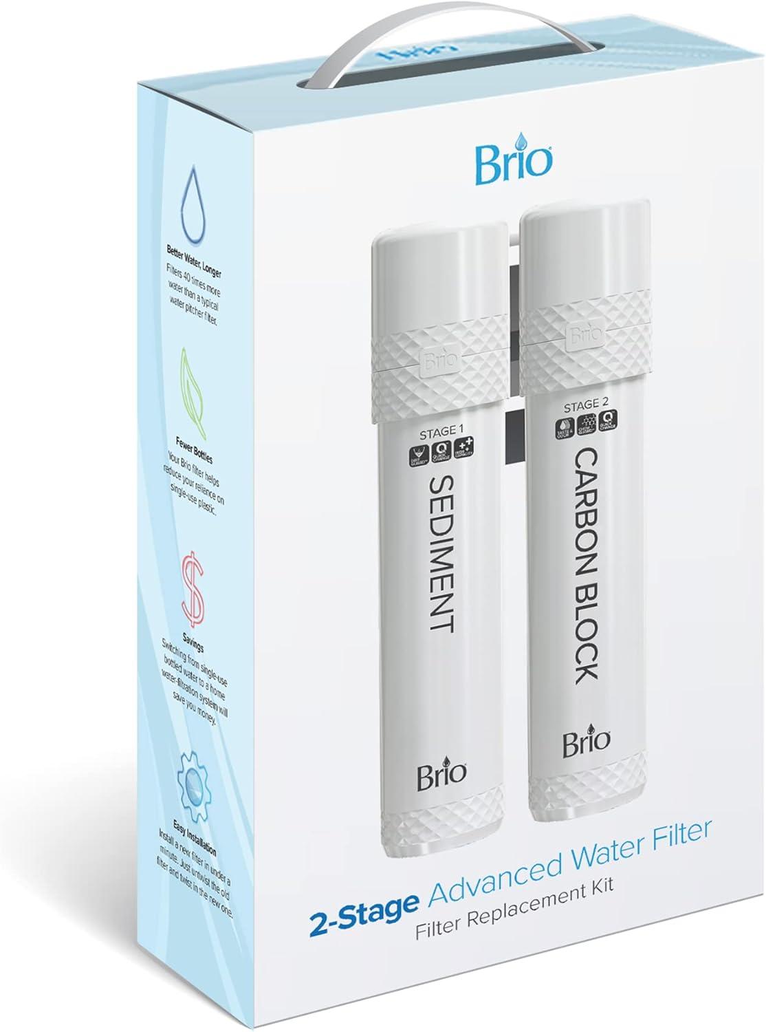 Brio 2-Stage Advanced Water Filter Replacement Kit