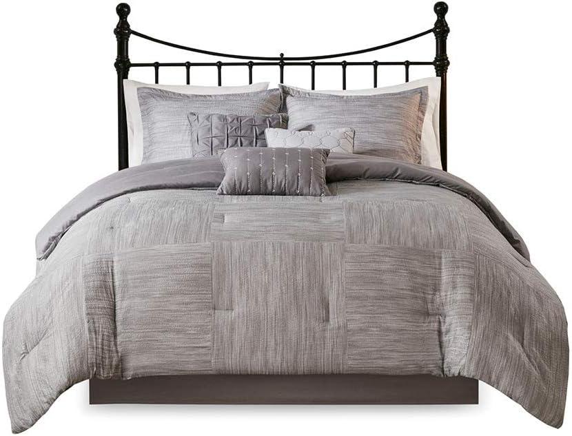 Madison Park Walter 7 Piece Printed Weave Seersucker Comforter Set