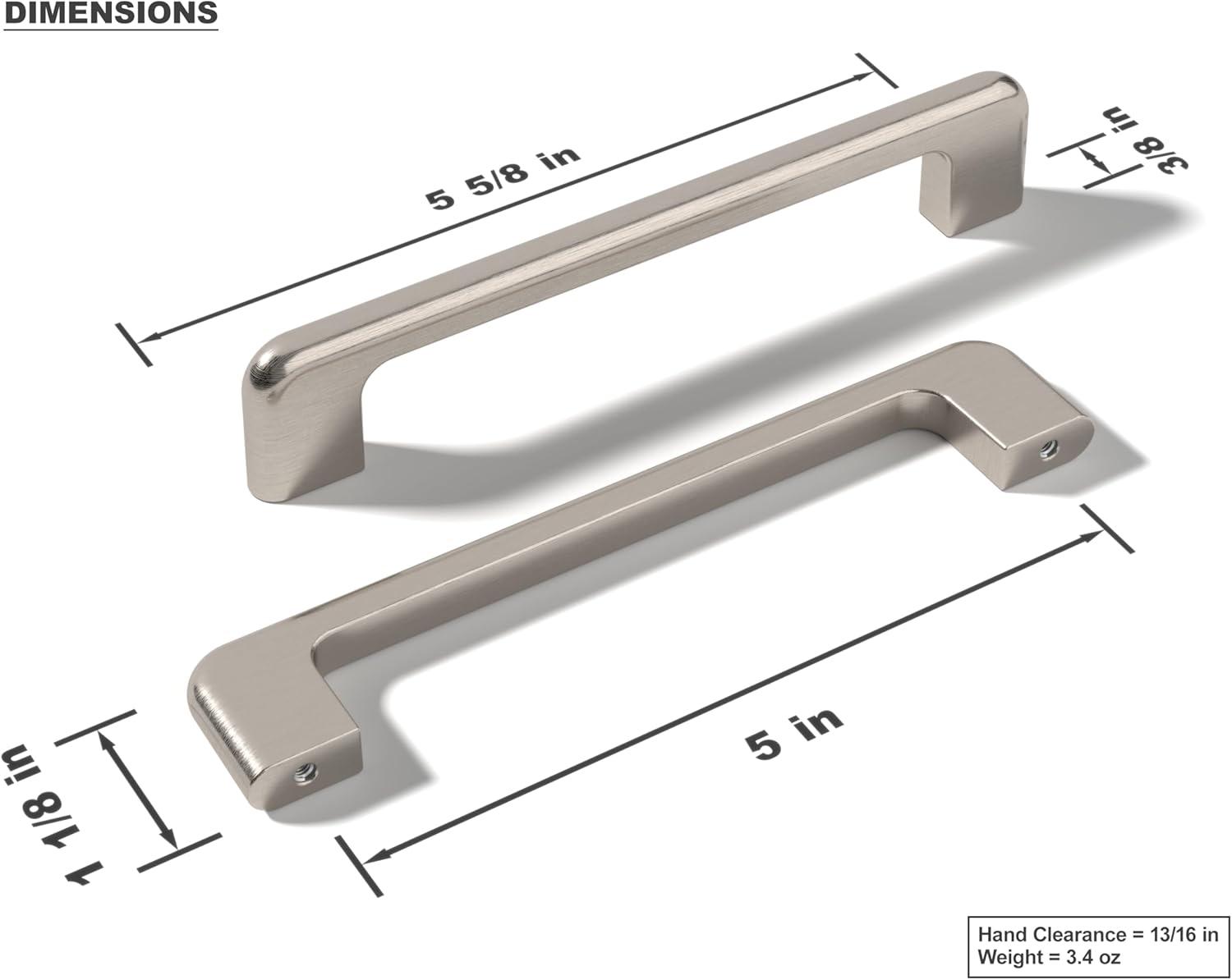 Hickory Hardware H076702-CH-10B 128 mm CC Forge Cabinet Pull, Polished Chrome - Pack of 10