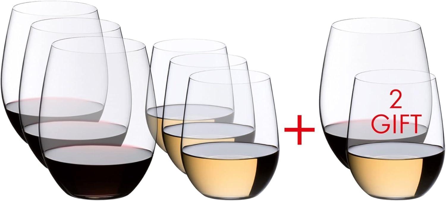 Riedel O Stemless Crystal Wine Tumbler Set of 8