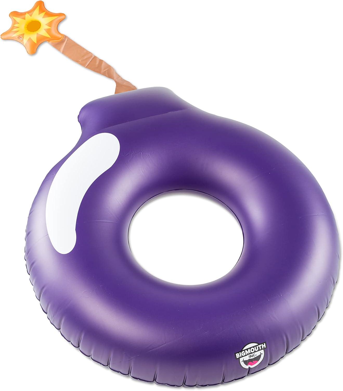 BigMouth Inc. Pool Float, 4' Wide, Inflatable Floatie Tube, Blow Up Swim Ring, Outdoor Summer Pool Party Water Toy