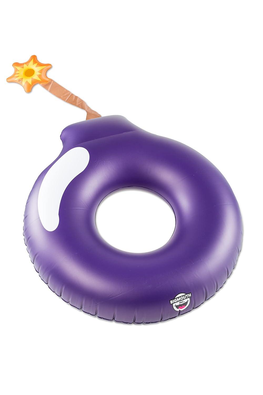 BigMouth Inc. Pool Float, 4' Wide, Inflatable Floatie Tube, Blow Up Swim Ring, Outdoor Summer Pool Party Water Toy