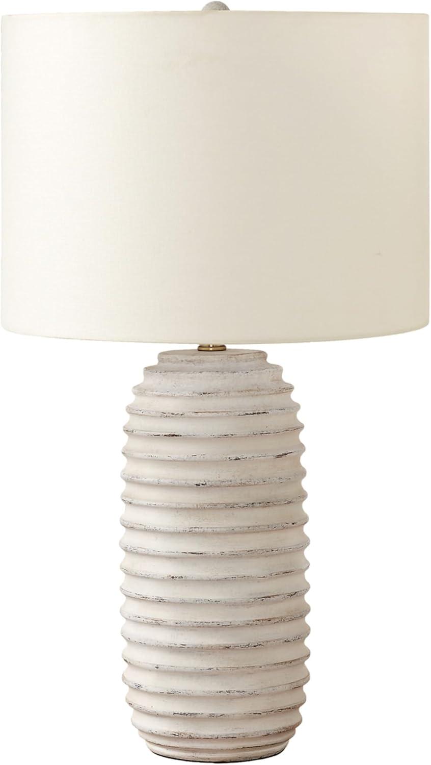 Monarch Specialties Lighting 28inchH Table Lamp Cream Resin Ivory / Cream Shade Transitional