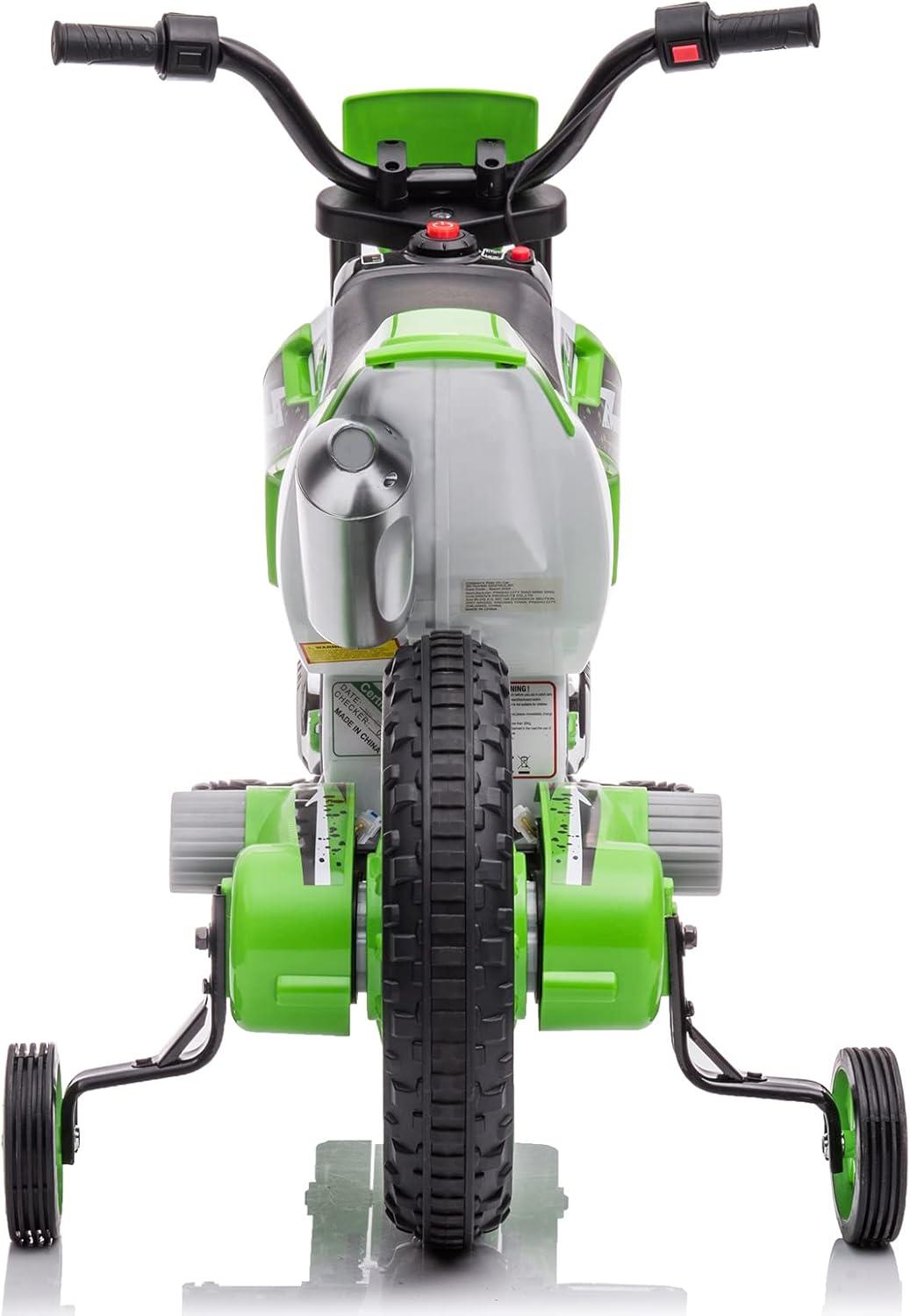 Joyldias 12v7ah Battery-powered Kids Motorcycle Dirt , Ride On Motorcycle For Kids With Training Wheels