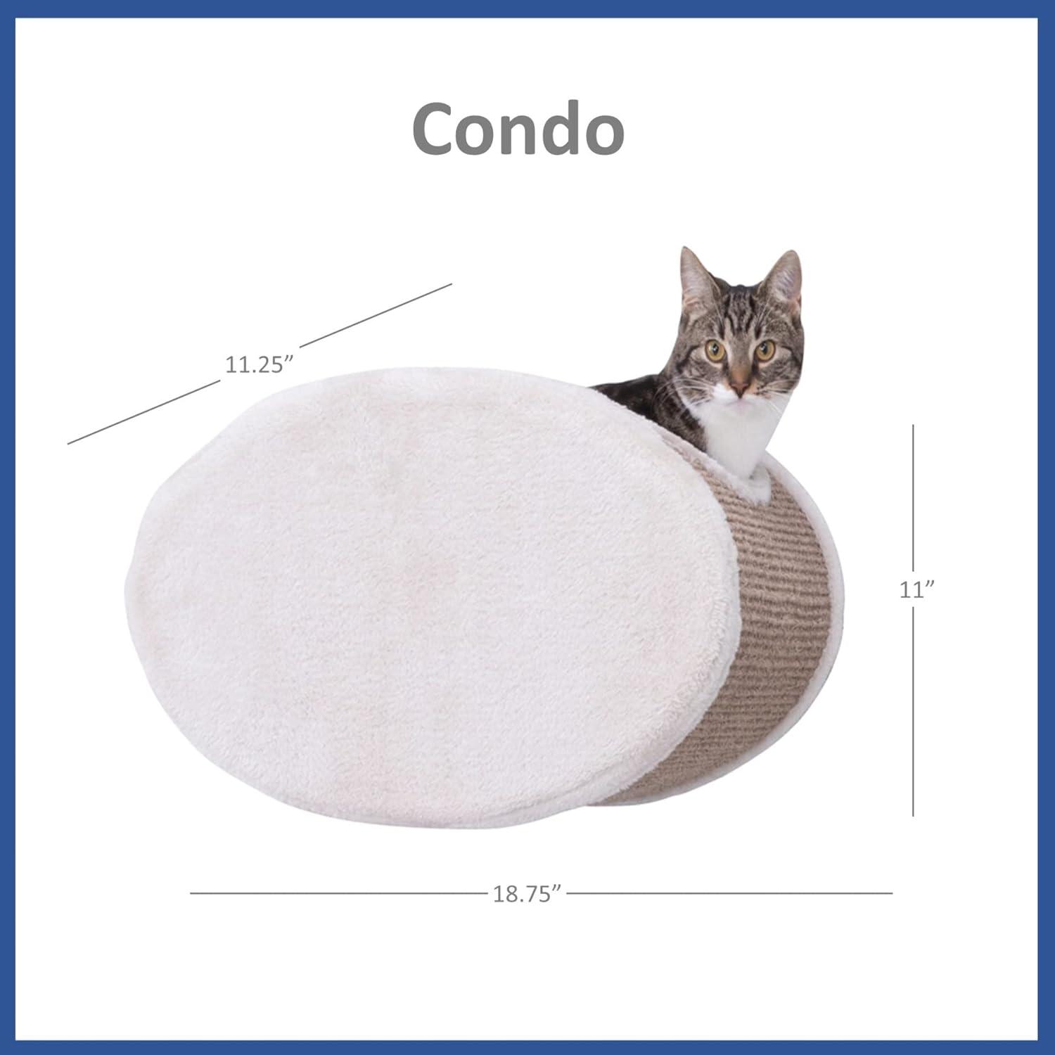TRIXIE TRIXIE Wall Mounted Cat Lounge Set, Hammock and Condo with Two Steps, Cat Furniture, Scratching Post
