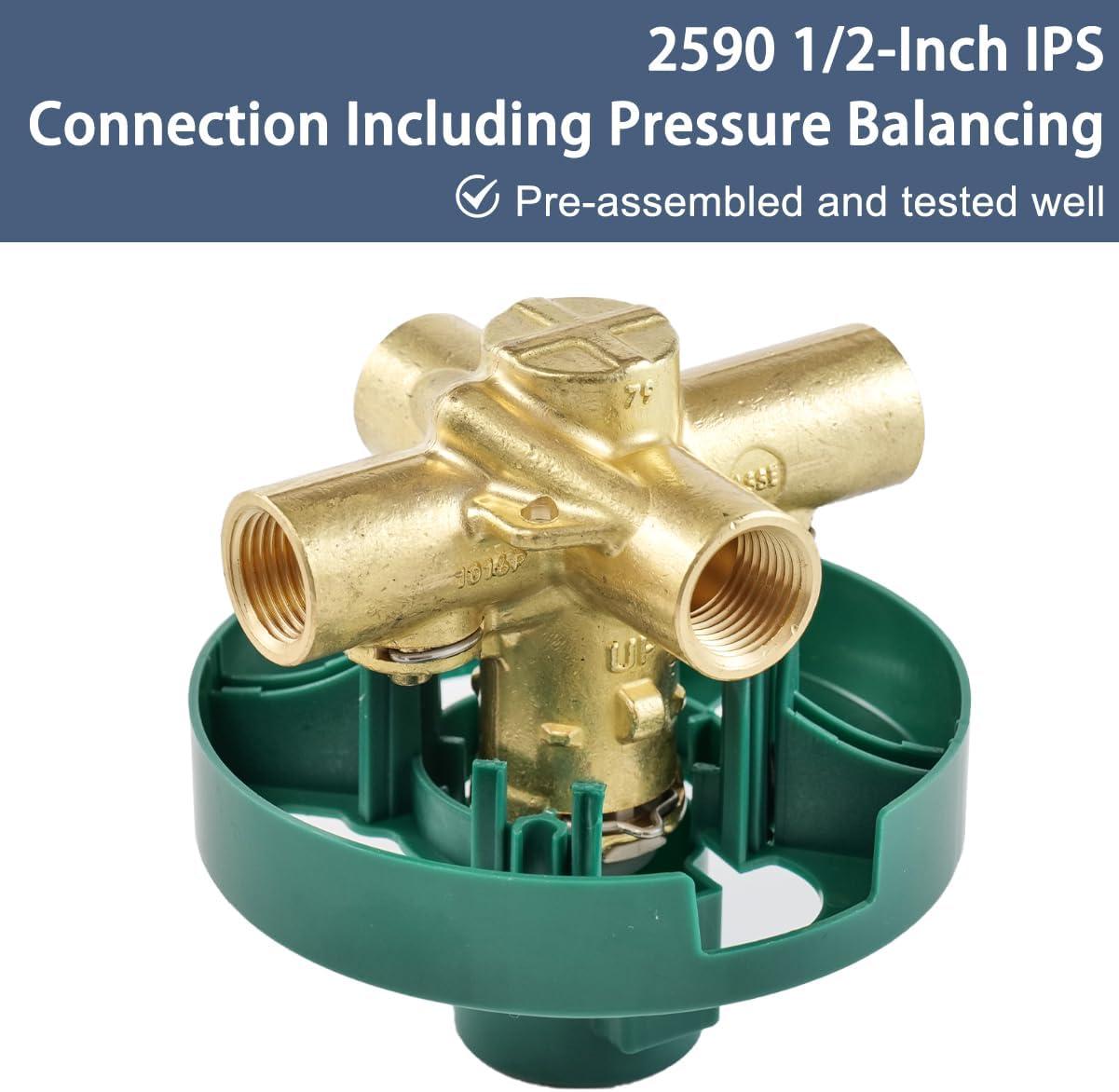 M-Pact Posi-Temp IPS Connection Pressure Balancing Valve