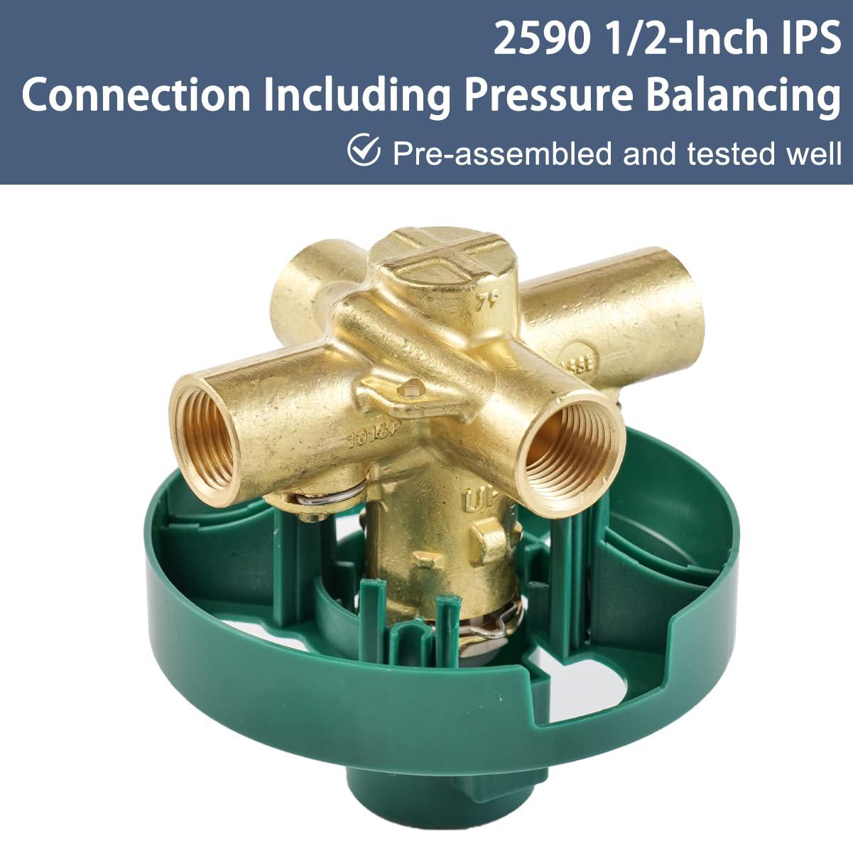 M-Pact Posi-Temp IPS Connection Pressure Balancing Valve