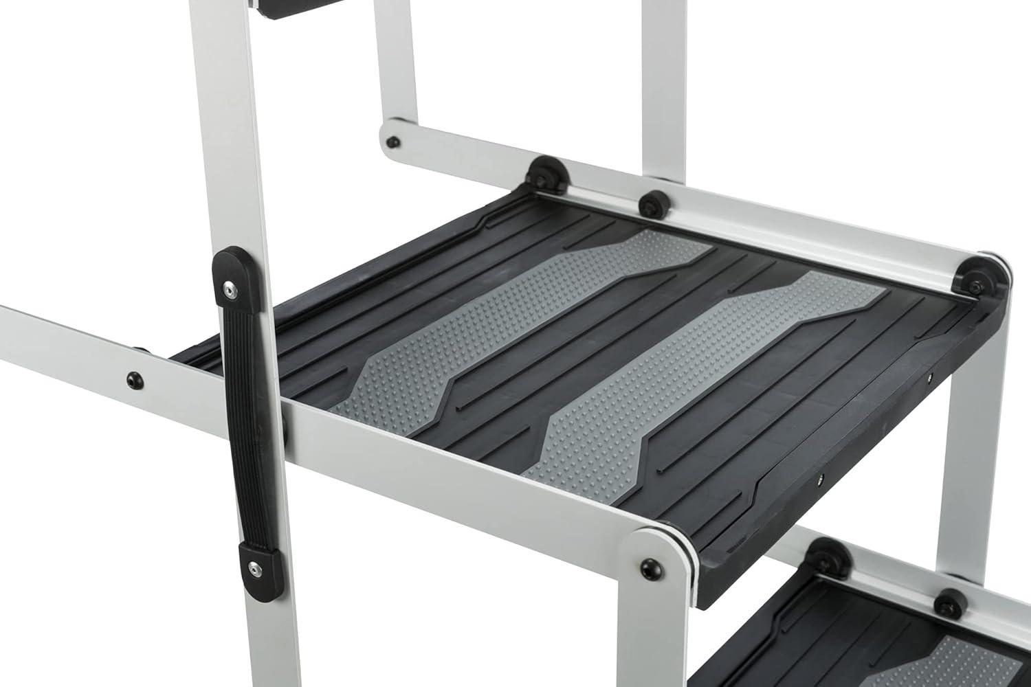 TRIXIE TRIXIE Heavy Duty Foldable 4 Step Pet Stairs, Lightweight Aluminum Portable Steps