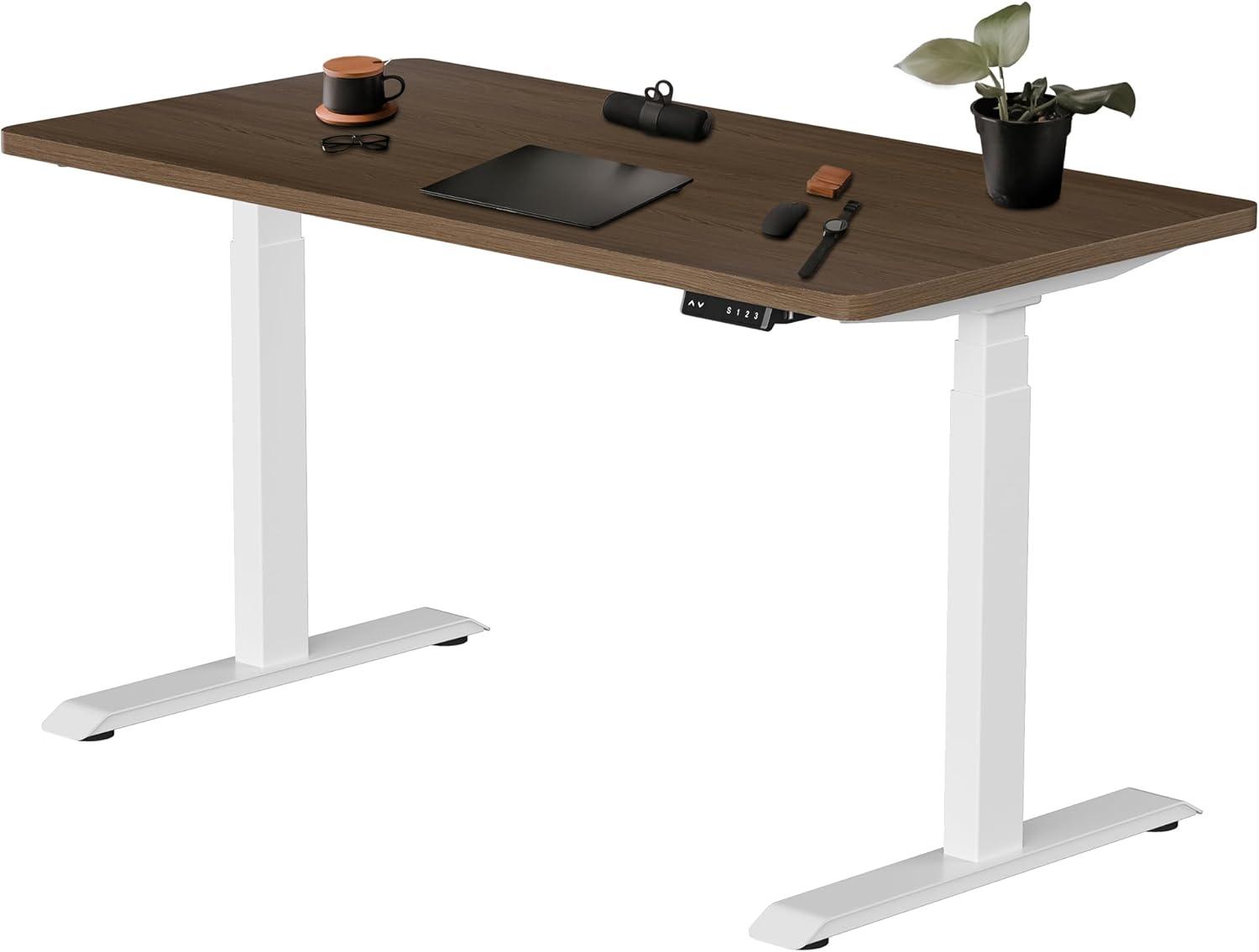 Black Dual Motor Electric Adjustable Standing Desk Frame