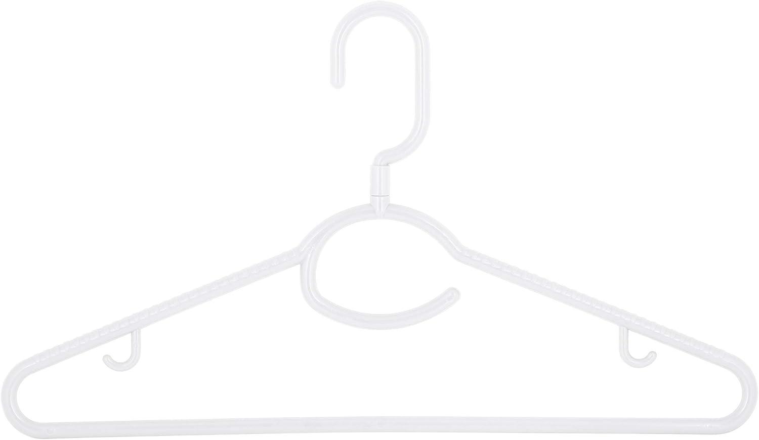 Laundry 360 Woolite Plastic Standard Hanger for Dress/Shirt/Sweater (Set of 5)