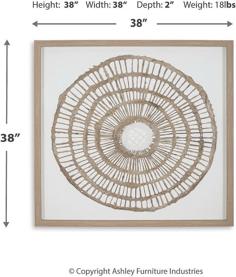 Signature Design by Ashley Brockham Bohemian Framed Geometric Wall Sculpture