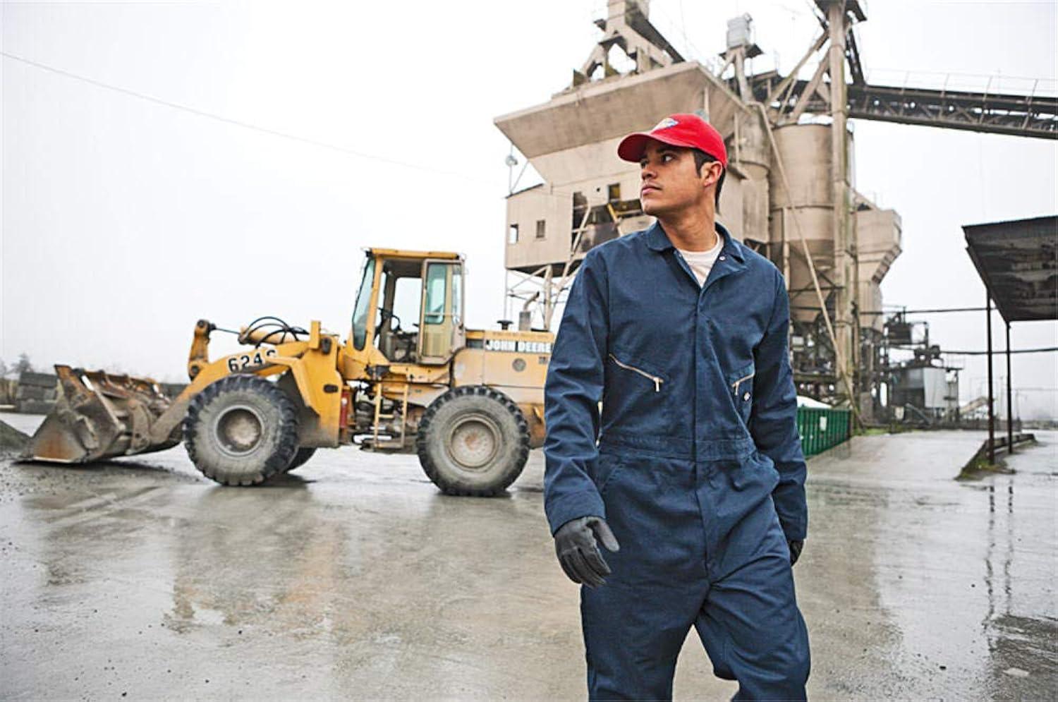 Dickies Mens and Big Mens Deluxe Blended Long Sleeve Coveralls