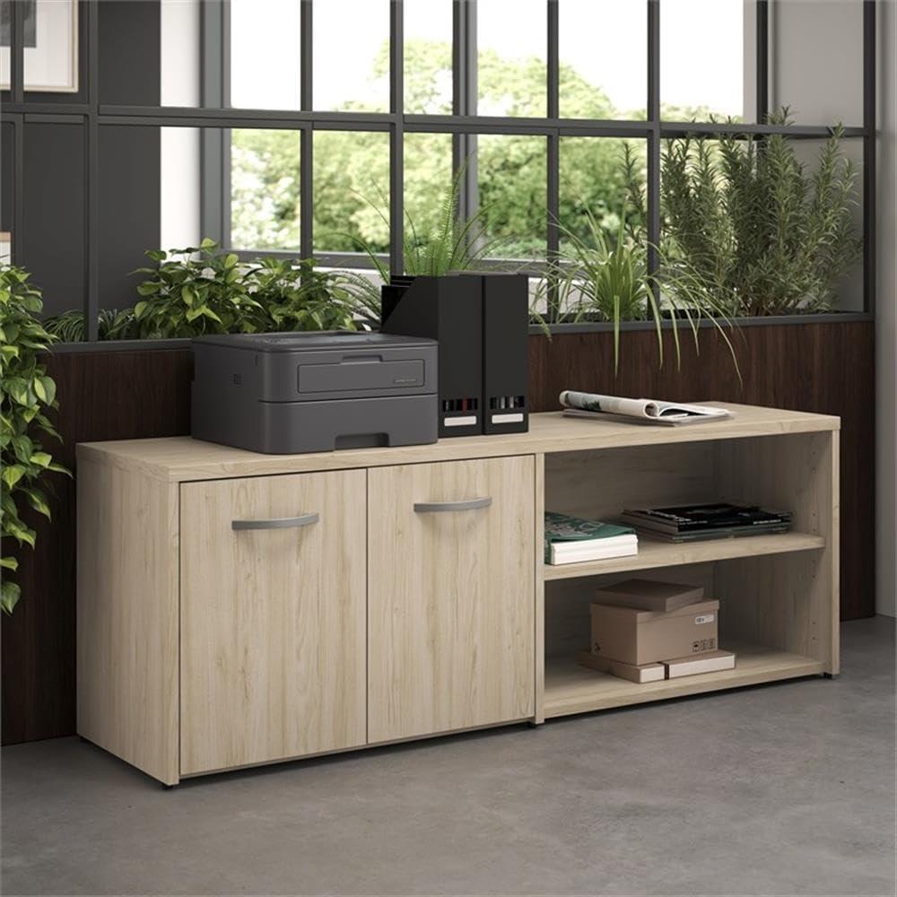 Bush Business Furniture Studio C Low Storage Cabinet with Doors and Shelves