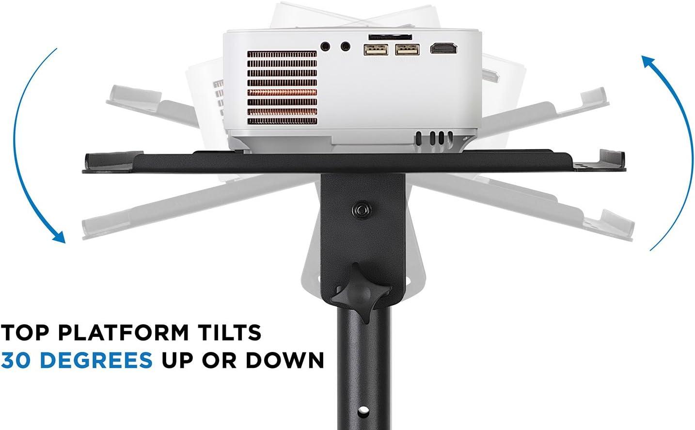 Mount-it Mount-It! Mobile Projector and Laptop Stand with 2 Shelves, Rolling Cart