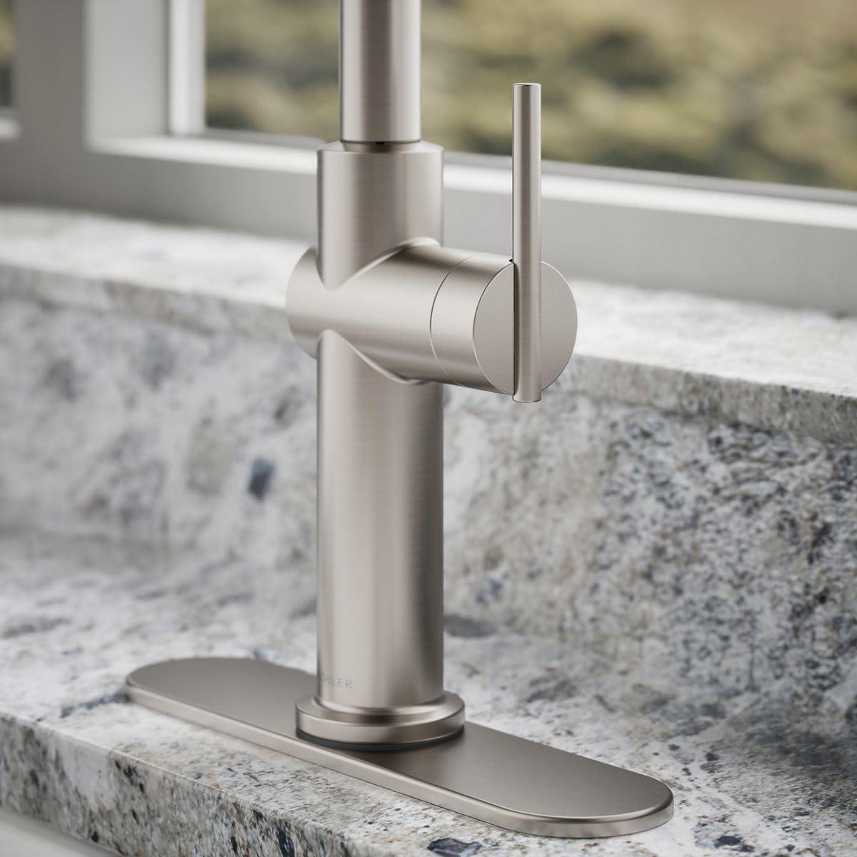 Kohler Crue Single Handle Pull Down Kitchen Faucet with Three-Function Pull Down Sprayer