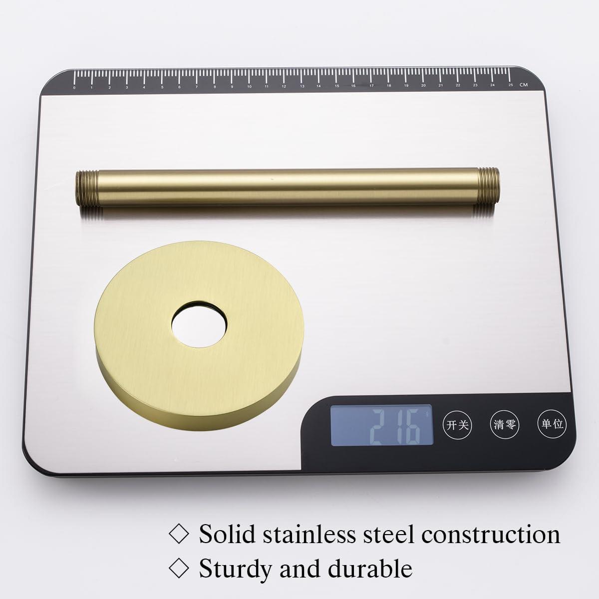 Circular 8" Ceiling Mounted Shower Arm