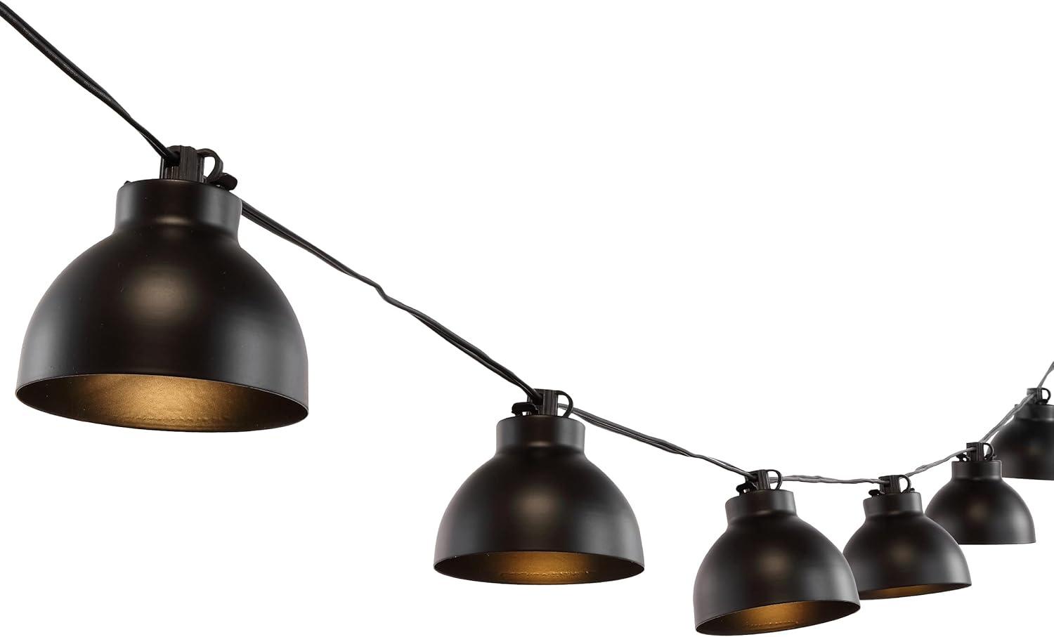 Claudie Black 10-Foot LED Outdoor String Lights