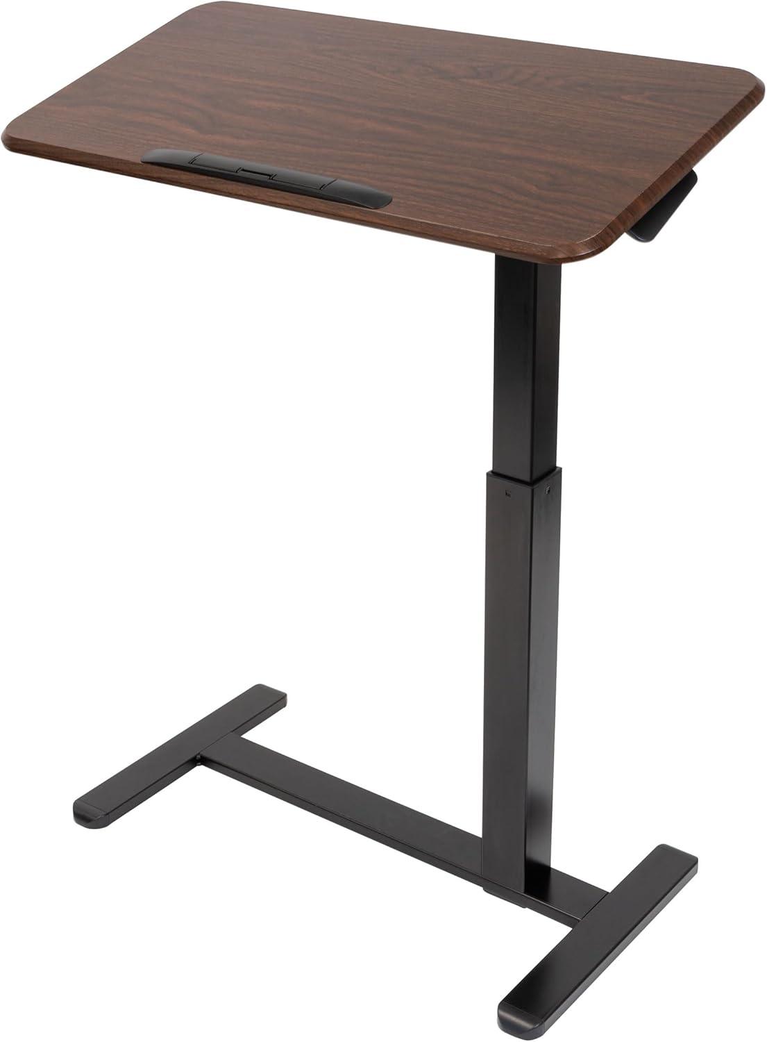 Mount-It Height Adjustable Overbed Desk & Table, Overbed Medical Table w/ Wheels & Tilting Tabletop