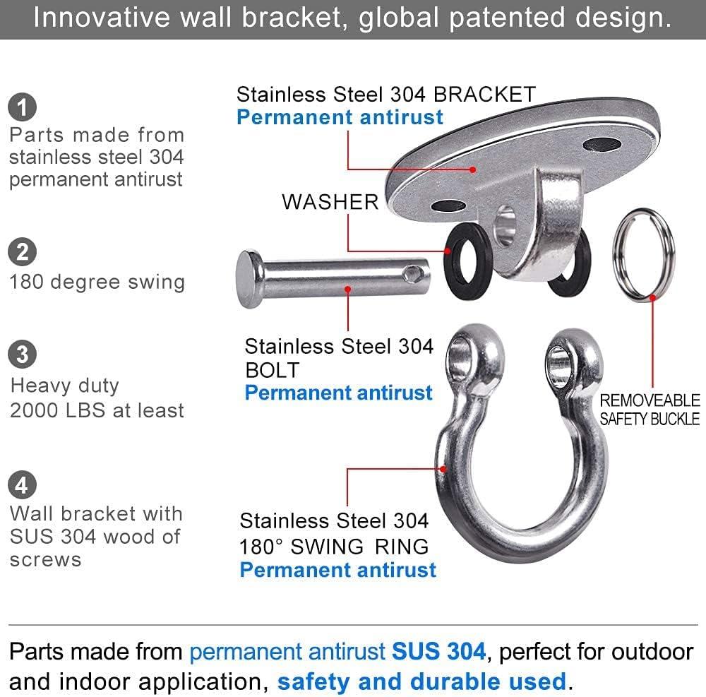 Heavy Duty Stainless Steel Swing Hangers with Screws