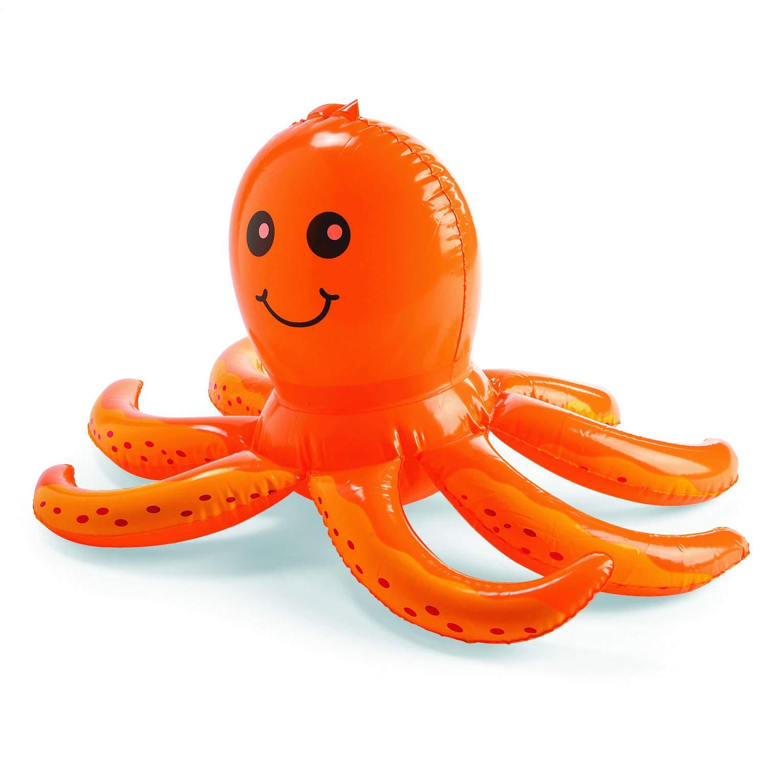 Fun Express Large Under The Sea Inflatables Party Favors and Decor, Includes a Whale, Dolphin, Octopus, Shark, Rainbow Fish, and Sea Horse - VBS Vacation Bible School Supplies/Decor 6 Pieces