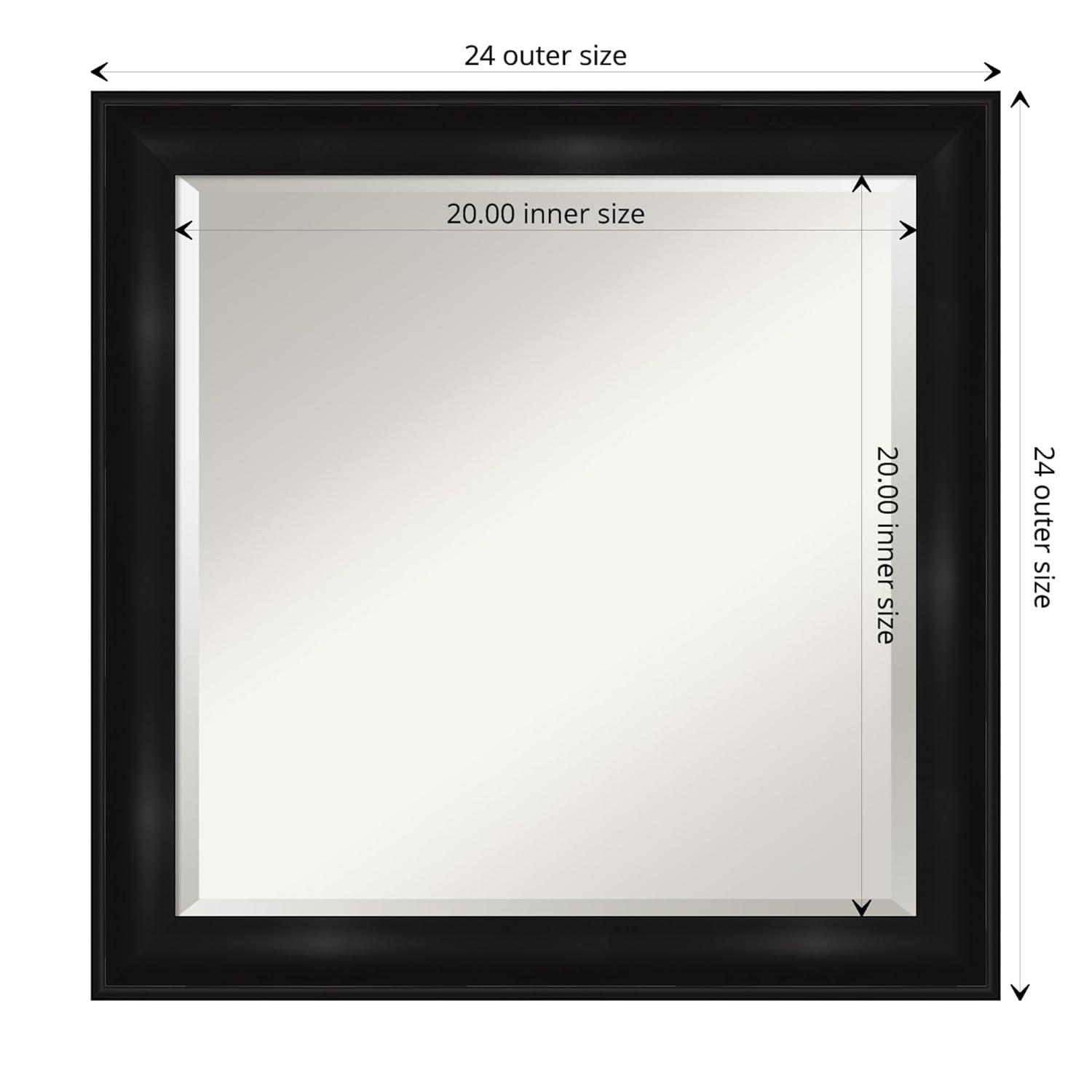 Amanti Art Dsw4593561 23-7/8" Square Beveled Polystyrene Framed Wall Mounted Bathroom