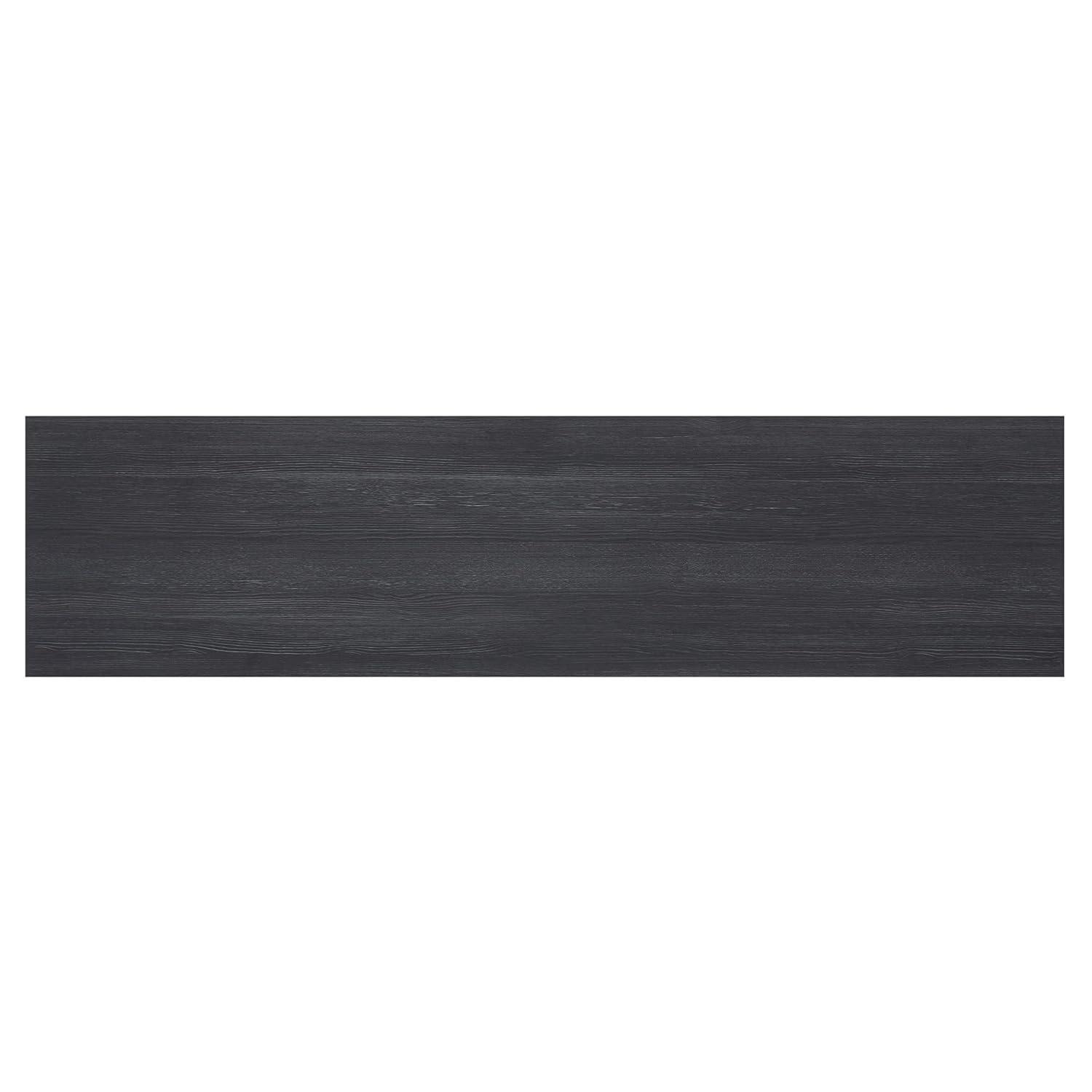 Evelyn&Zoe Deacon Rectangular TV Stand for TV's up to 65", Charcoal Gray
