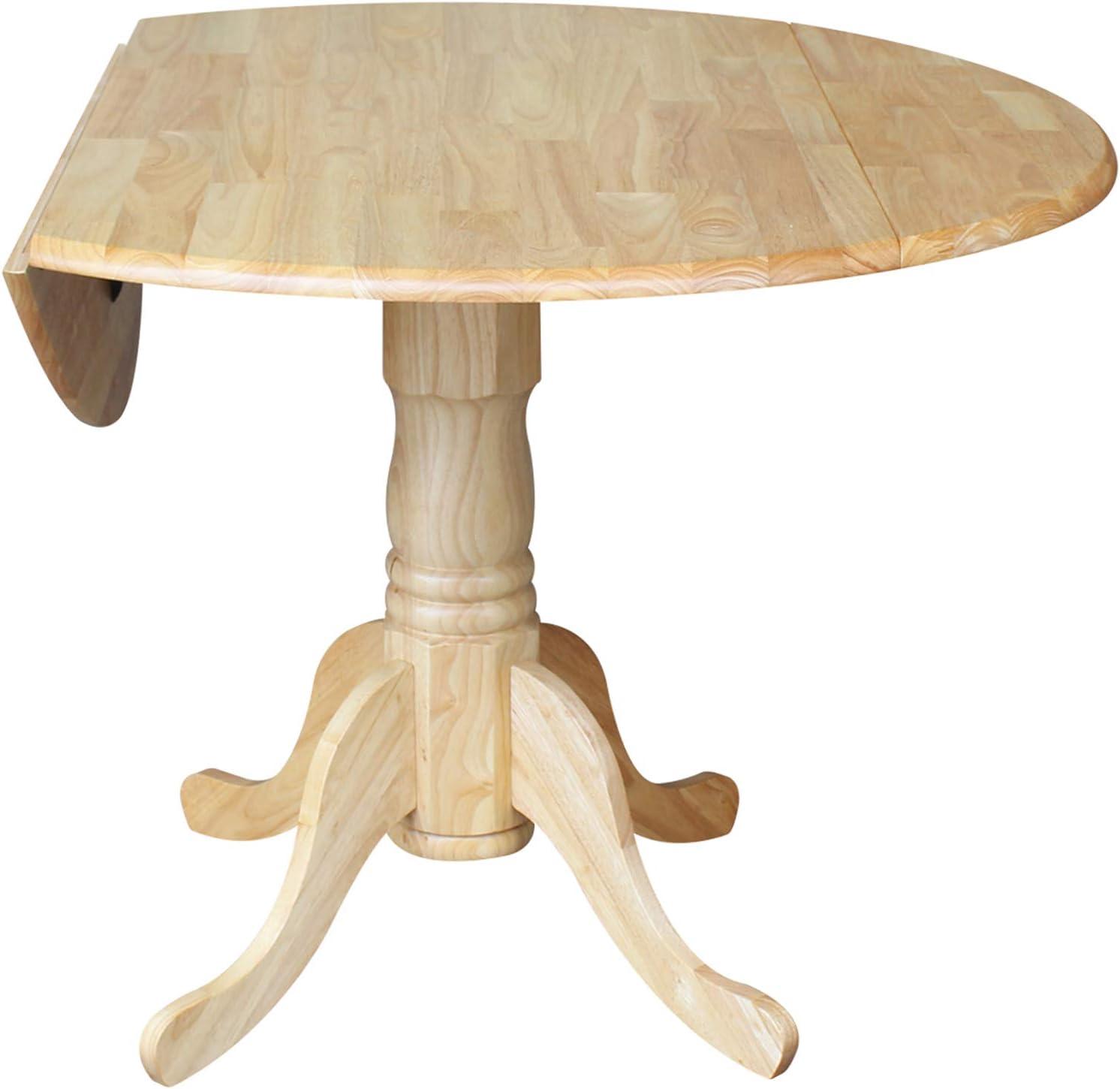 42" Mason Round Dual Drop Leaf Dining Table - International Concepts