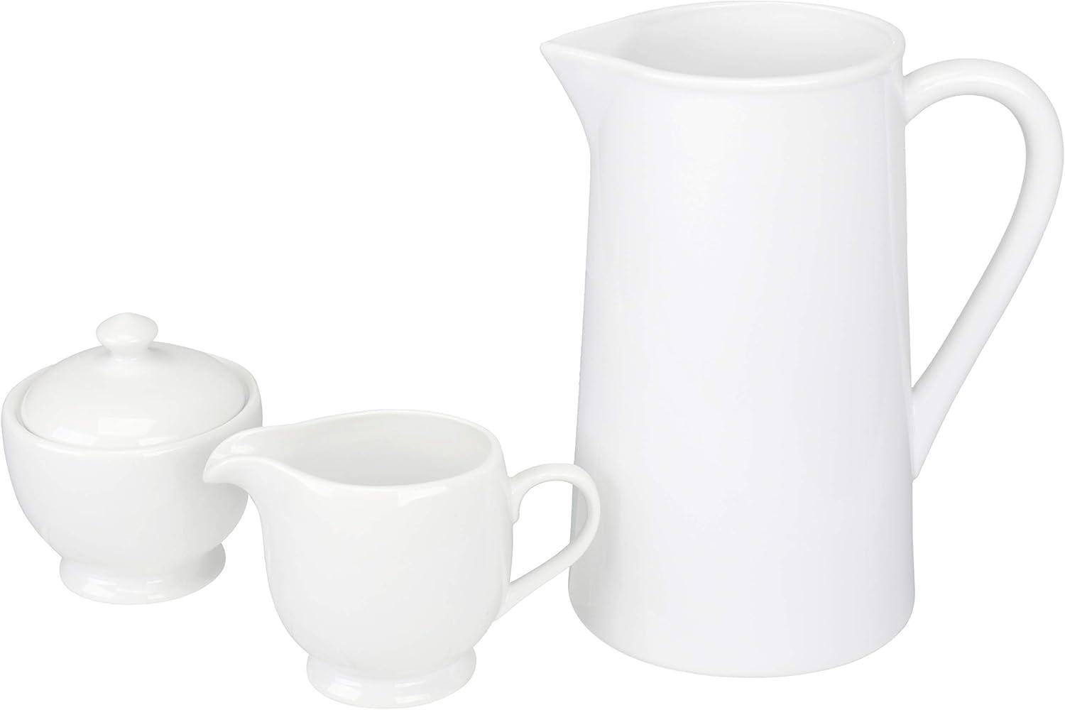 BIA Cordon Bleu BIA Cordon Bleu 2 pc Bistro Porcelain Covered Sugar Bowl and Creamer Set