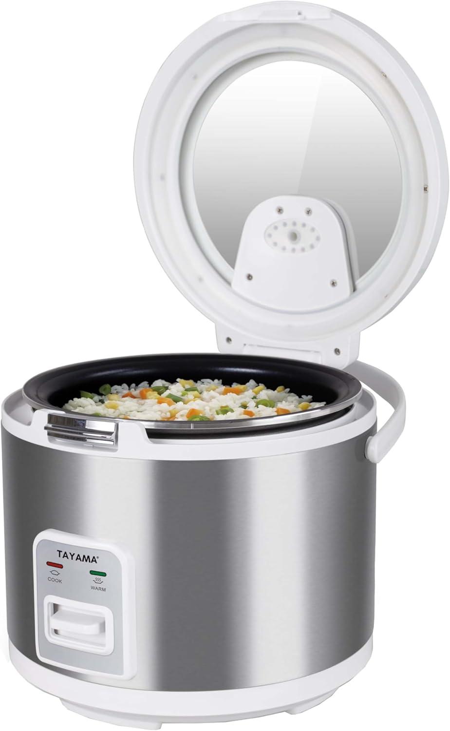 Tayama 20-Cup Automatic Rice Cooker & Warmer with Glass Lid