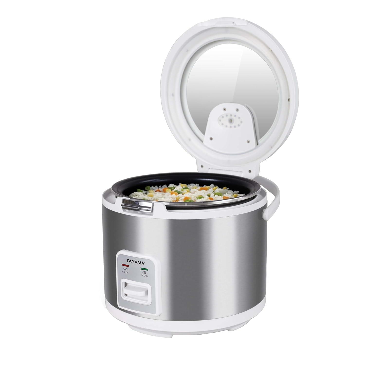 Tayama 20-Cup Automatic Rice Cooker & Warmer with Glass Lid
