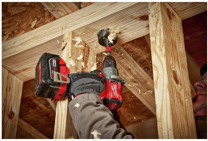 Milwaukee M18 Fuel 1/2" 18V Brushless Hammer Drill Driver 2804-22 with (2) 5Ah Batteries, Charger, & Tool Case