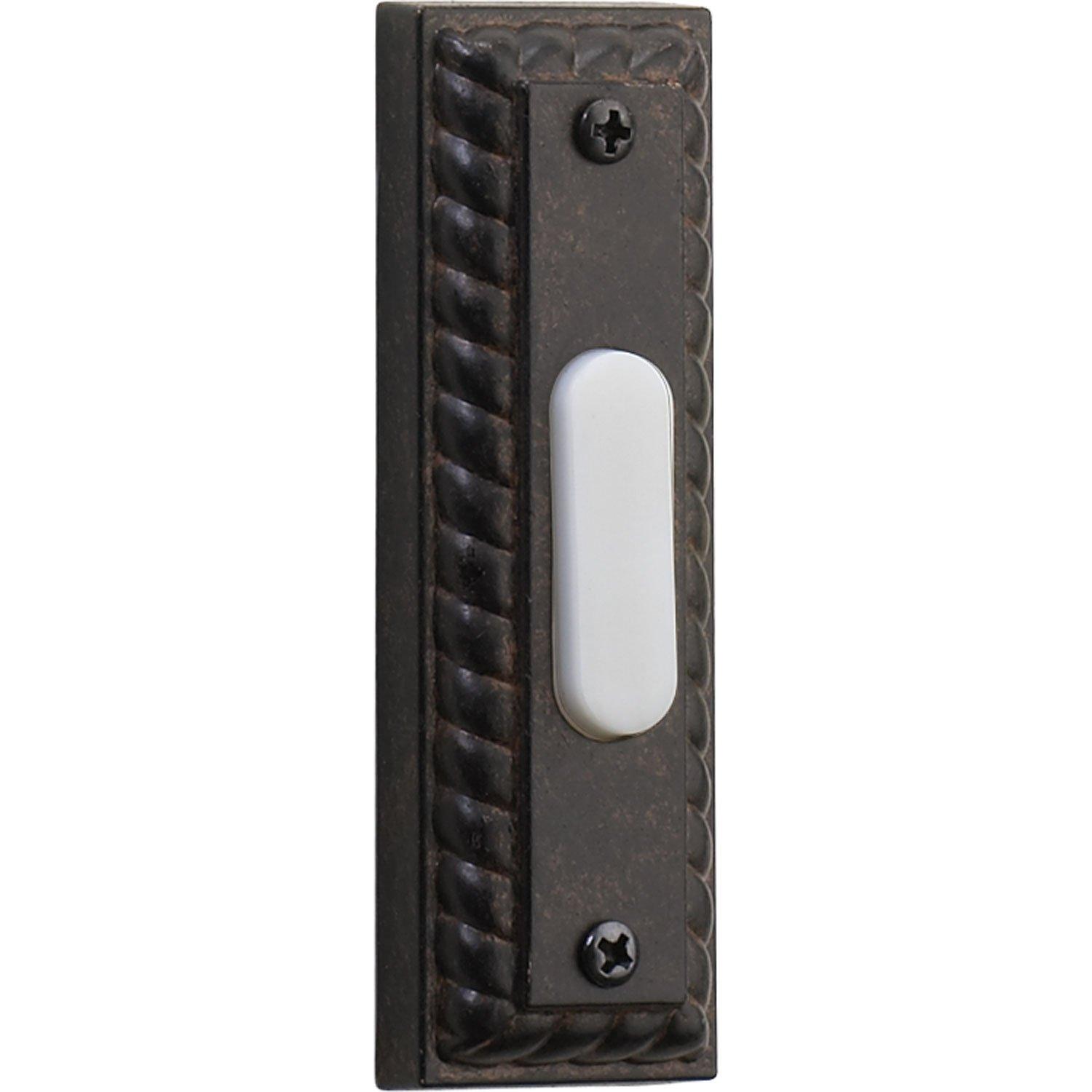 Bronze Toasted Sienna Traditional Doorbell Button with Light