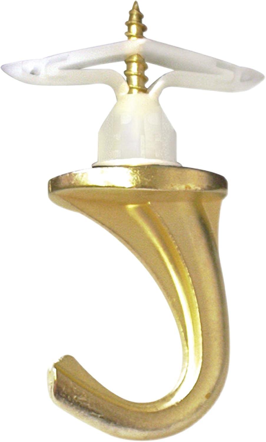 Large Brass and White Metal Versa Hook, 1-Pack