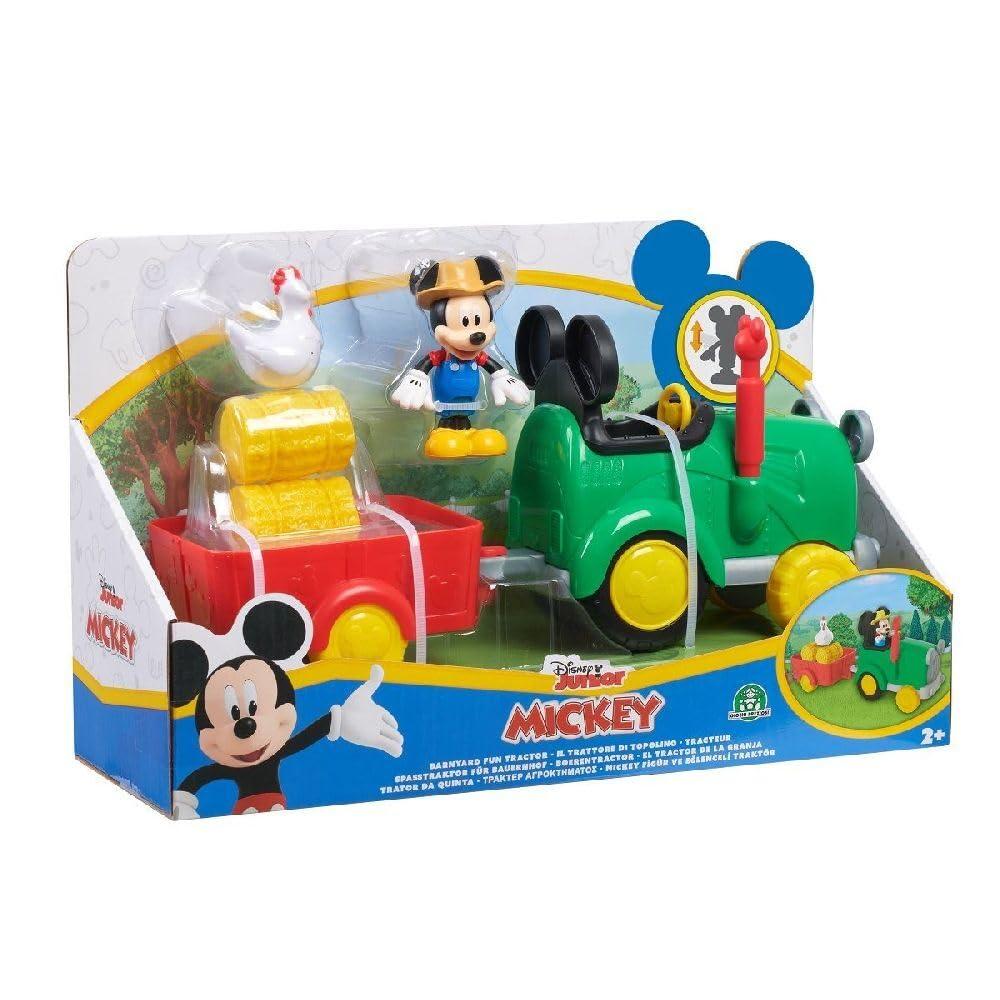 JP Mickey & Minnie Mickey Mouse Barnyard Fun Tractor, Multi Colour