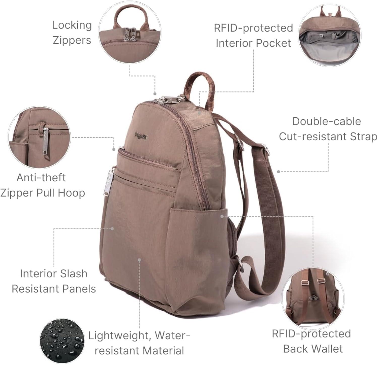 baggallini Securtex® Anti-Theft Vacation Backpack - Portobello