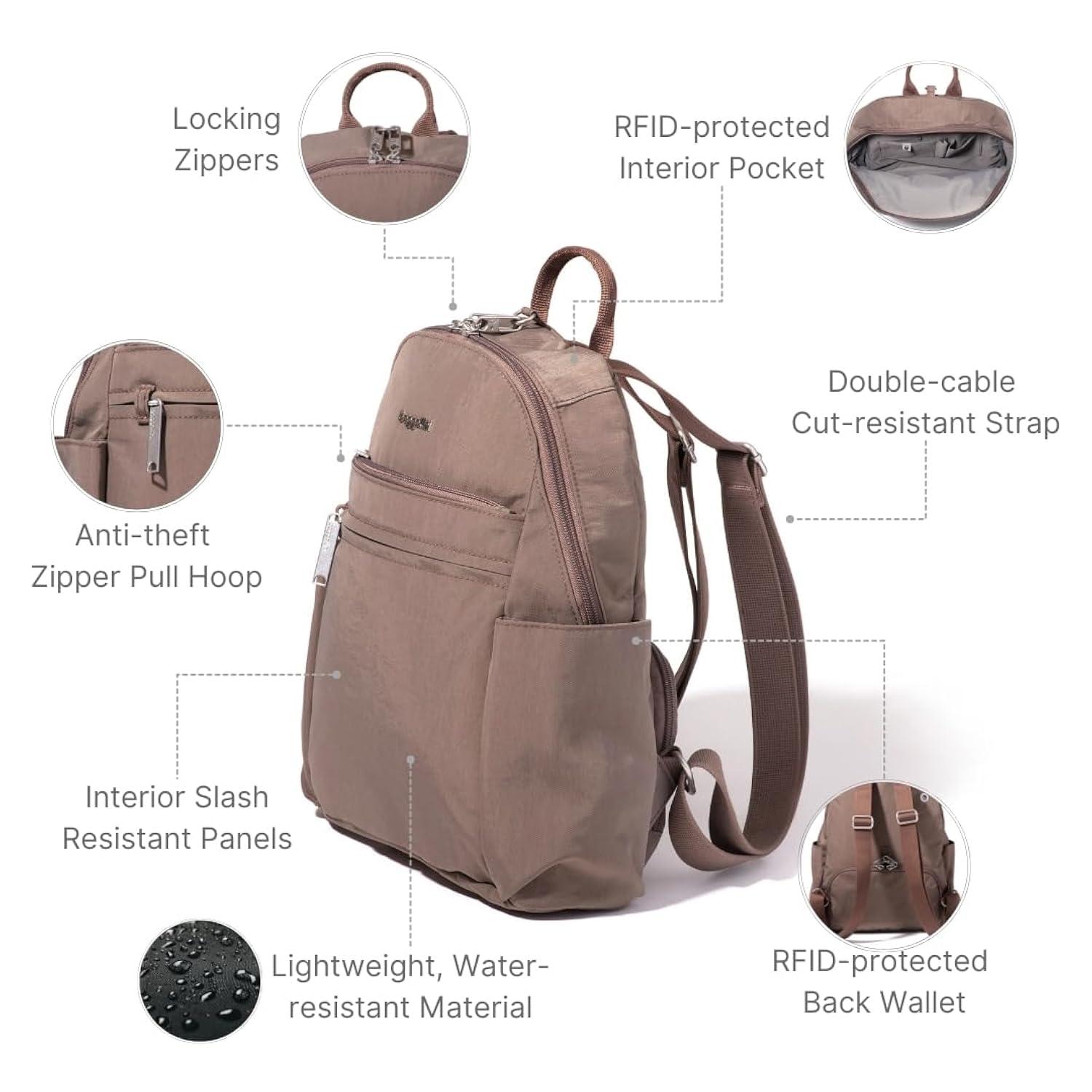 baggallini Securtex® Anti-Theft Vacation Backpack - Portobello