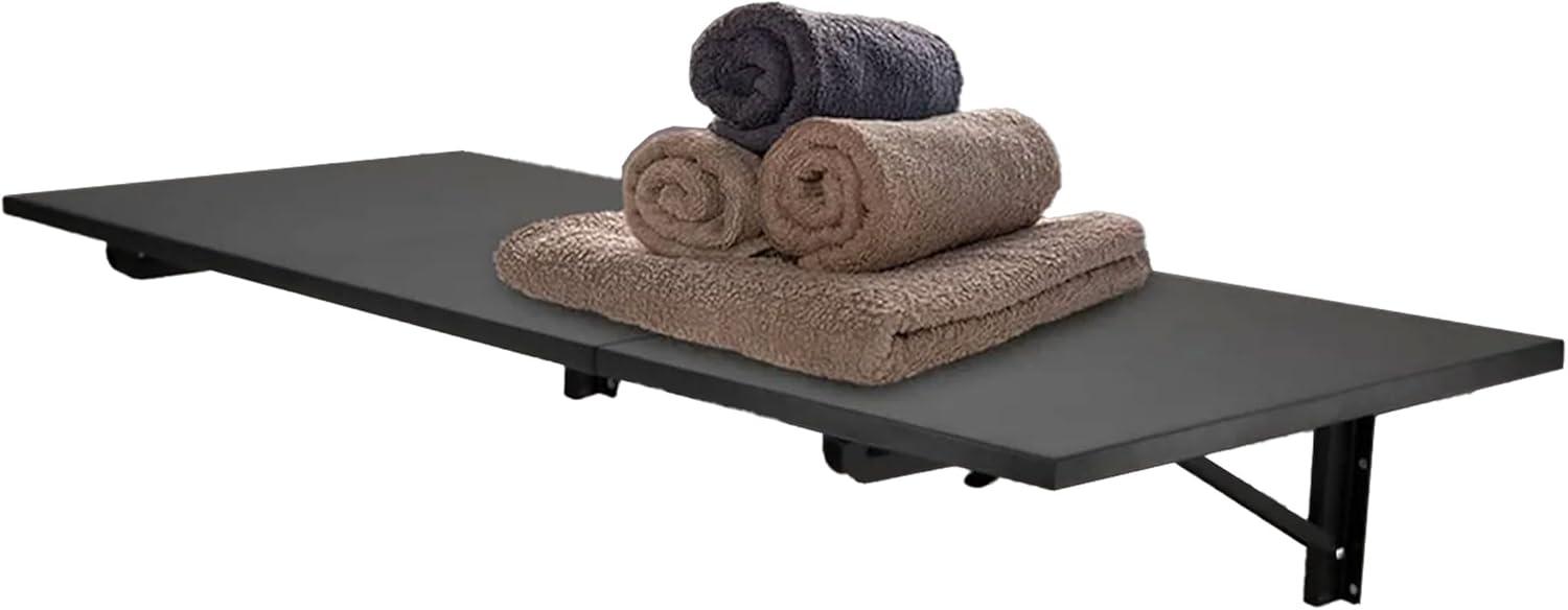 Mount-It! Heavy Duty Drop Down Table, Wall Mounted Drop Leaf Tables, Collapsible, Folding Workbench for Home Office, Laundry Room, Garage, Basement