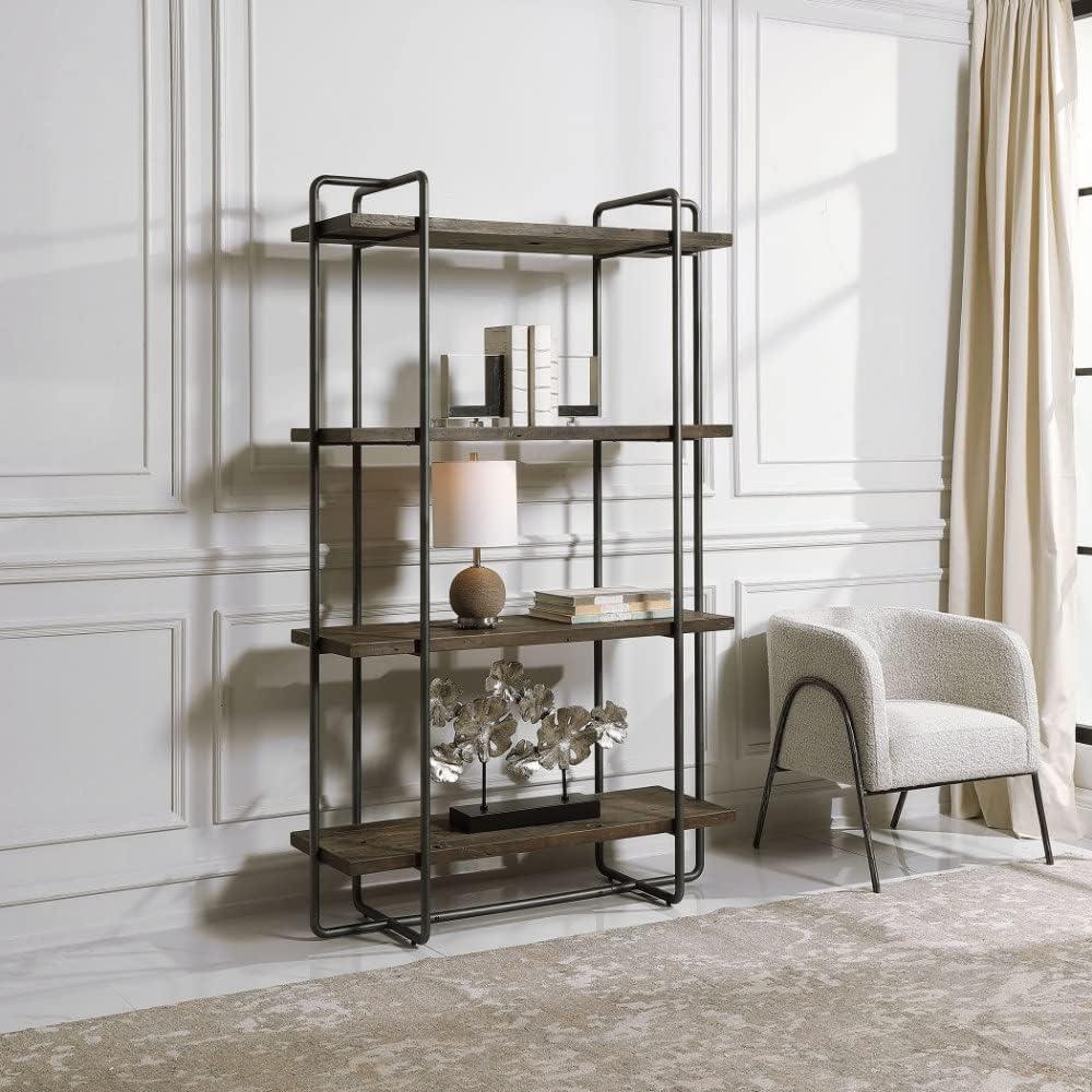 Geffrey Wide Etagere Bookcase