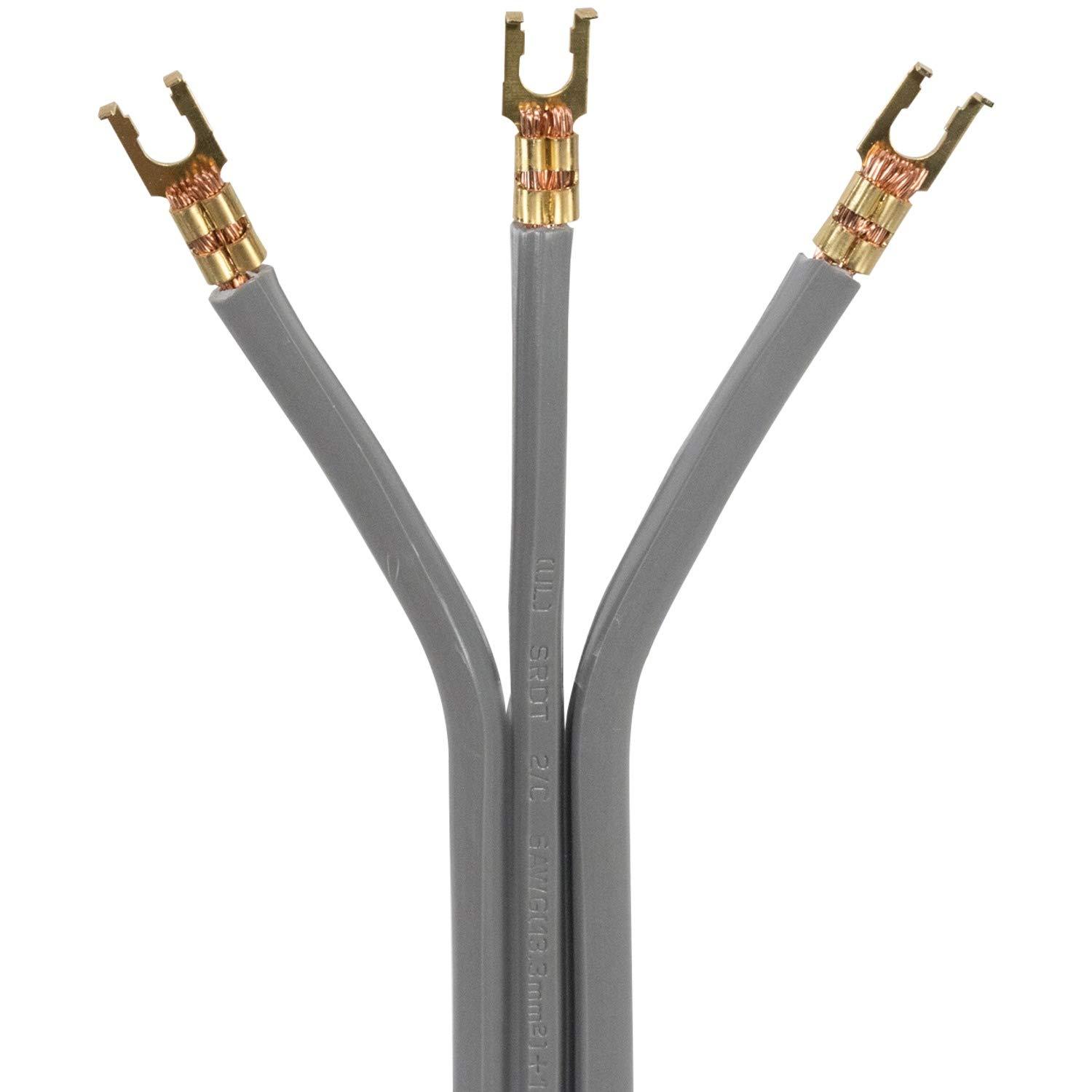 Certified Appliance Accessories 40-Amp Appliance Power Cord, 3 Prong Range Cord, 3 Wires with Open-End Connectors, 6 Feet, Copper Wire