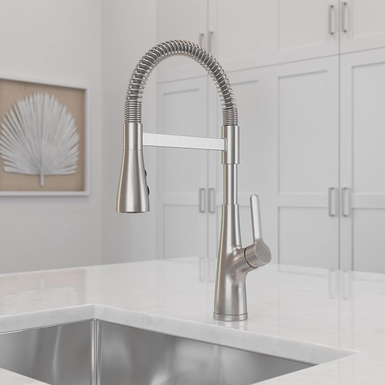 Pfister LG529NECS Neera Culinary Look Pull Down Single Handle Kitchen Faucet